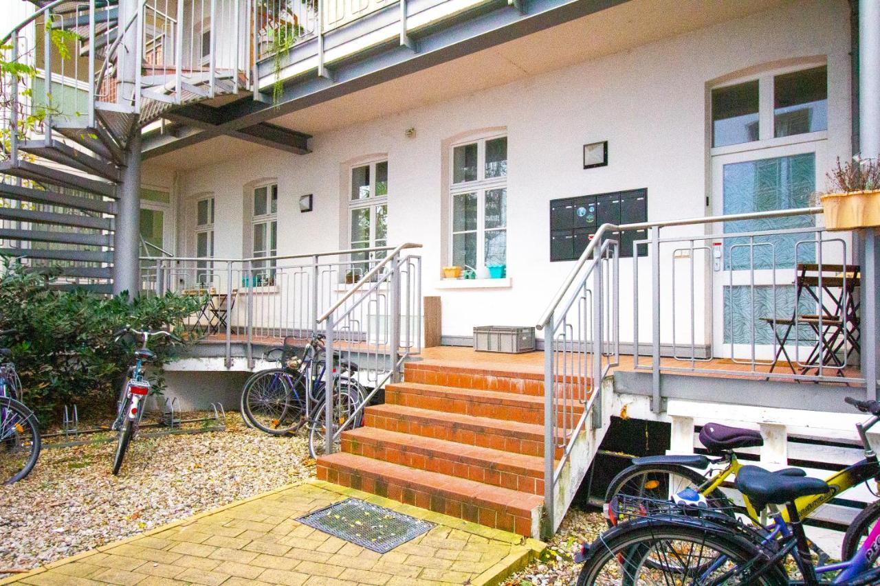 Ferienwohnung Charming Domicile Leipziger Auwald Exterior foto